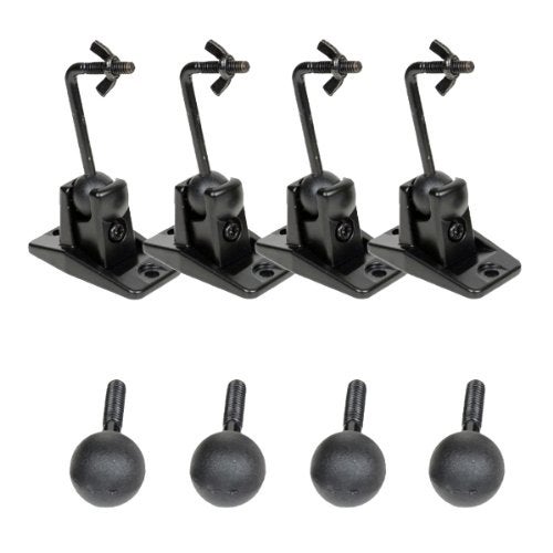 VideoSecu Universal Wall Ceiling Audio Mount for Home Theater Satellite Speaker - 4 Packs MS40B4 WN3 - Image 4