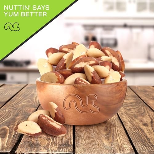 NUT CRAVINGS - Brazil Nuts Roasted & Salted - No Shell, Whole (16oz - 1 LB) Bulk Nuts Packed Fresh in Resealable Bag - Healthy Protein Food Snack, Food Assortments - Image 2