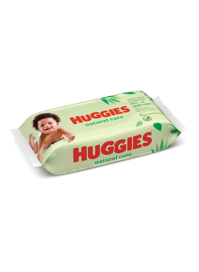 Huggies Natural Care Aloe Vera Baby Wipes for Sensitive Skin, 672 Count - Gentle - Image 2