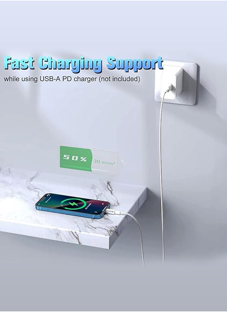 Edots Lightning to USB Charging Cable Cord Compatible iPhone 14/13/12/11 Pro/11/XS MAX/XR/8/7/6s Plus,iPad Pro/Air/Mini,iPod Touch  - Image 3