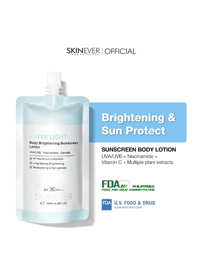 سكينيفر SKINEVER Brightening Body Sunscreen SPF50 – Water Light - Image 1