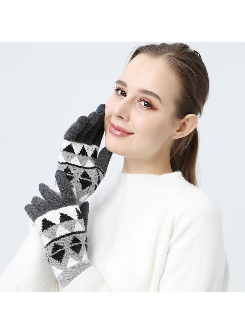 Loquat Solid Knit Gloves 