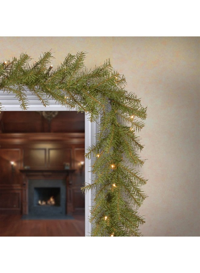 National Tree Company National Tree Company Pre-Lit Artificial Christmas Garland, Green, Norwood Fir, White Lights, Plug In, Christmas Collection, 9 Feet  - Image 3