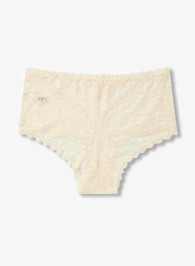 Splash FAV Briefs Boyshorts Mid Waist Floral Lace