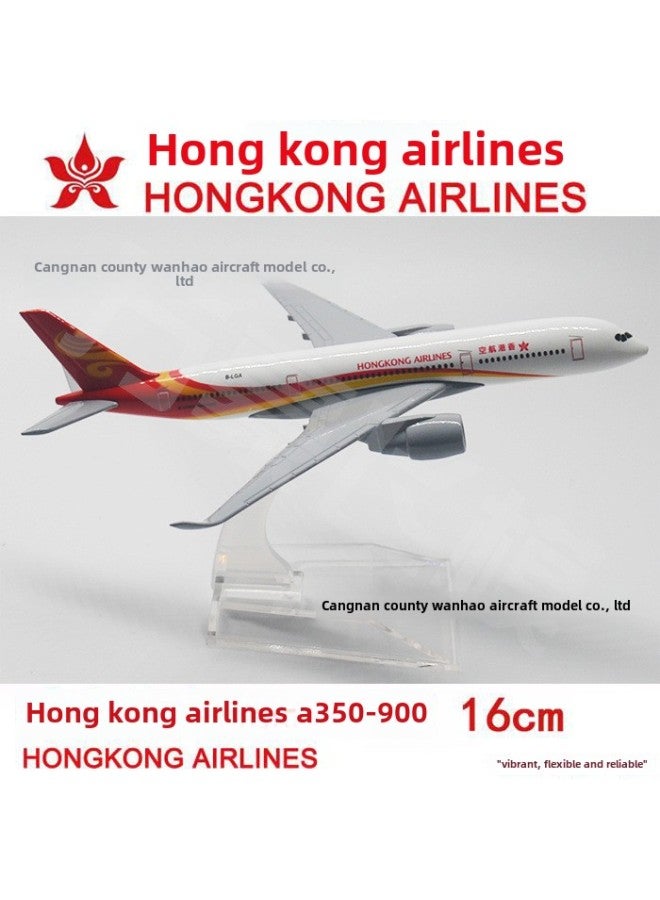 Special 15 Yuan A350 Aircraft Model 16cm Hong Kong Cathay Pacific Malaysia Airlines Vietnam International Gift Collection Alloy Simulation-Color:A350 Cathay Pacific - Image 2
