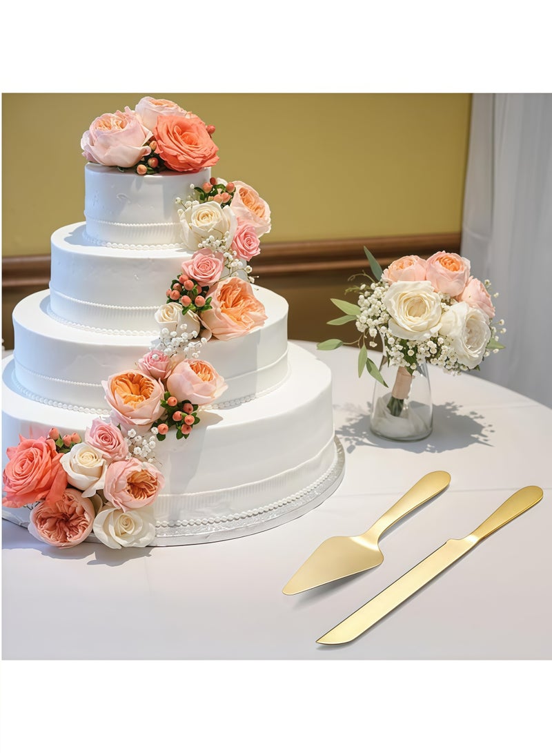 طقم تقديم الكيك، سكين وملعقة تقديم كيك الزفاف، أدوات تقطيع الكيك، قطاعة كيك من الفولاذ المقاوم للصدأ، سكين كيك مسنن، ملعقة تقديم حلويات احترافية للكيك، فطيرة الجبن، البيتزا - Image 2