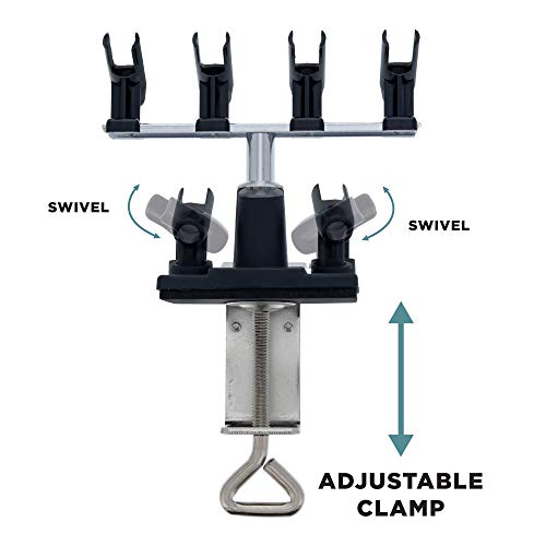 Master Airbrush Universal Clamp-On 6-Airbrush Holder - Airbrush Accessories & Supplies for Garage or Workspace - Image 3