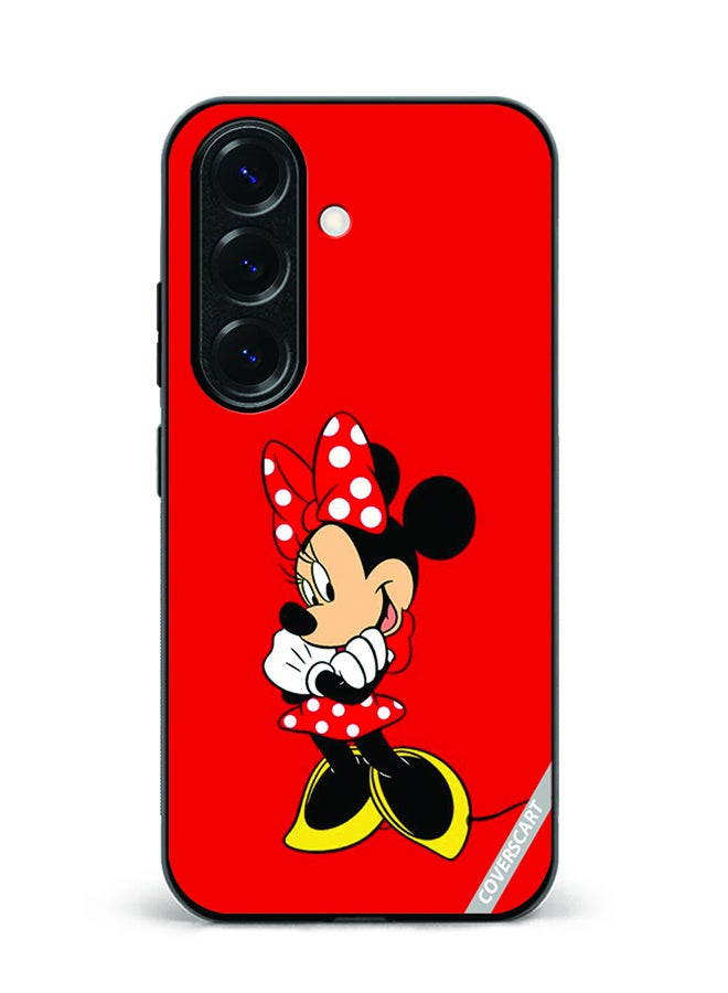 COVERSCART Protective Case Cover For Samsung Galaxy S24 Minnie Mouse Design Red
