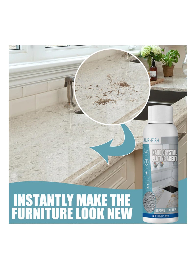 JUE-FISH - Stone Nano Crystal Coating Granite Cleaner Nano Crystal Plating Agent for Kitchen - Image 1