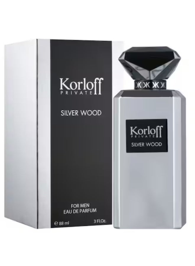 KORLOFF Private Silver Wood EDP 88ml - Image 1