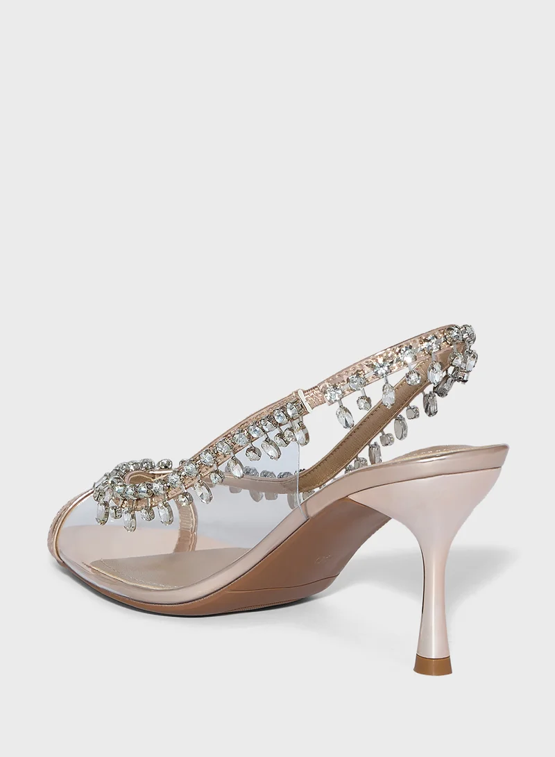 ايلا ليمتد اديشن Diamante Peep Toe Pump