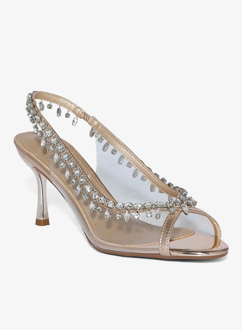 Ella Limited Edition Diamante Peep Toe Pump