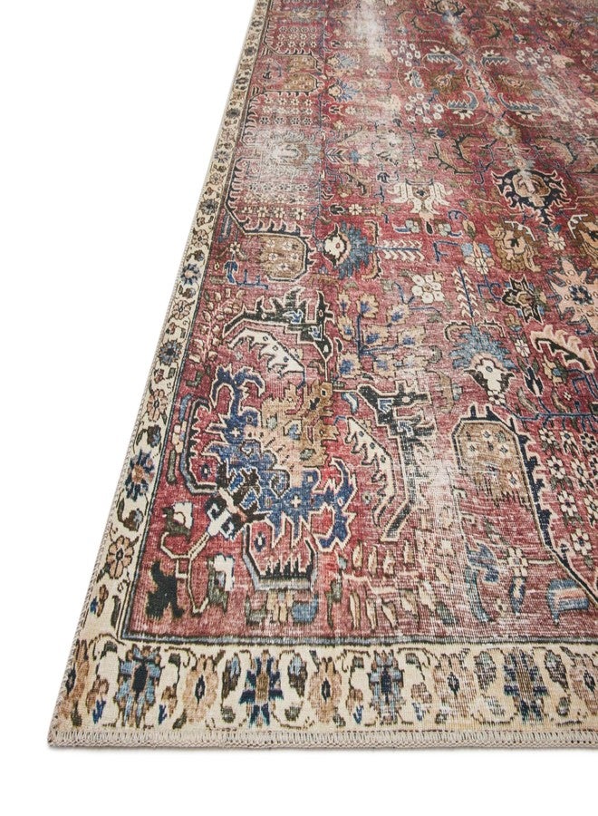 Loloi سجادة لولوي كريس لوفز جوليا مجموعة جول-01 ميرلو / متعدد 3'-6'' x 5'-6'' ، ارتفاع كومة 0.13 بوصة ، سجادة تزيينية - Image 5