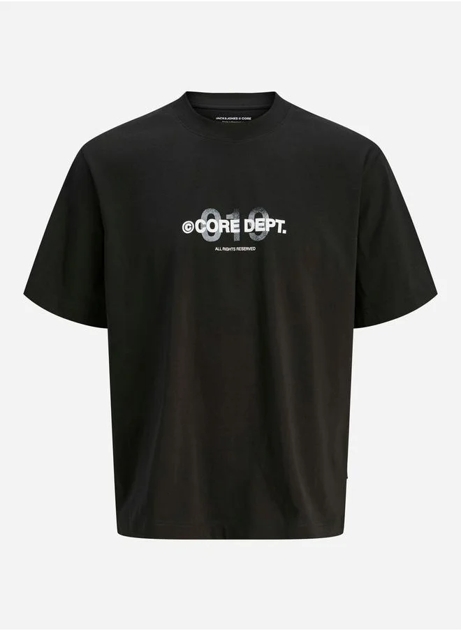 JACK & JONES Slogan Print Crew Neck T-Shirt