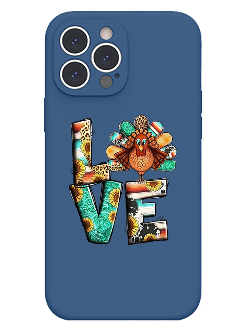 Theodor Protective Slim Fit Case Liquid Silicone Cover with Full Body Protection Anti-Scratch Shockproof Case For iPhone 15 Pro Max Blue  - Love what you do - Image 1