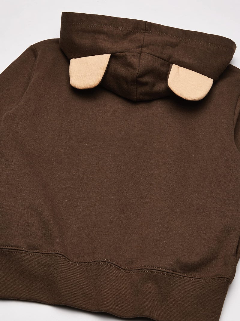 Curious George Little Boys' Toddler Character Hoodie, Brown, 2T - Image 4