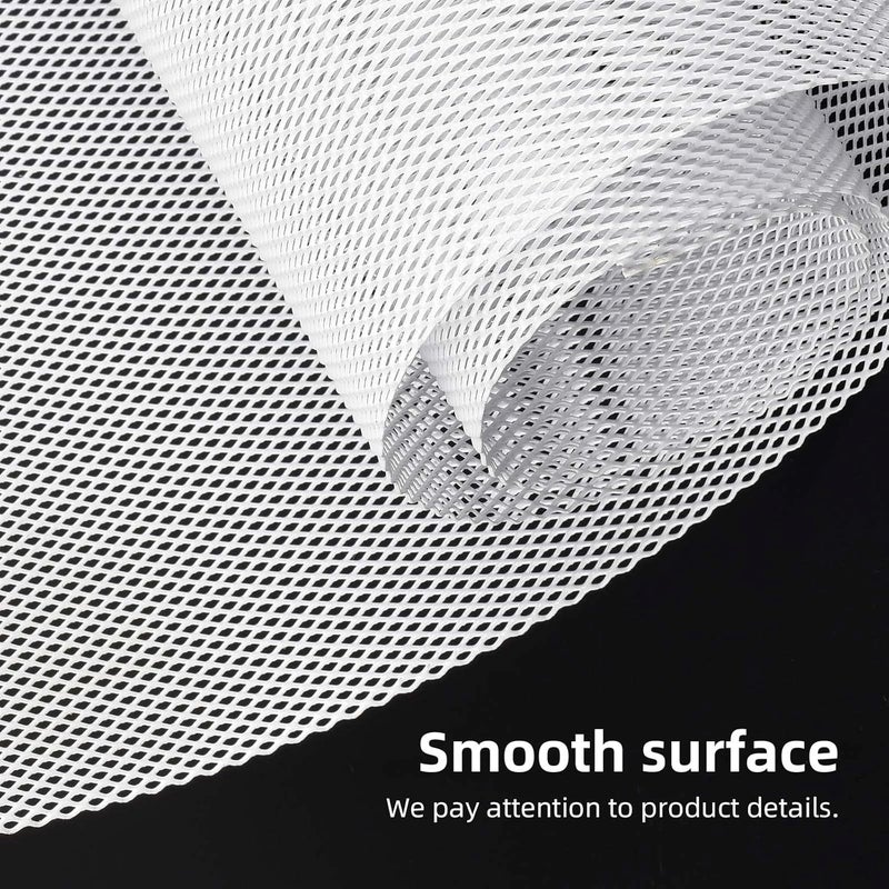 AggAuto Universal 40"x13" Car Grill Mesh - Aluminum Alloy Automotive Grille Insert Bumper Rhombic Hole 3x6mm, One of the Most Multifunctional Shape Grids White - Image 5