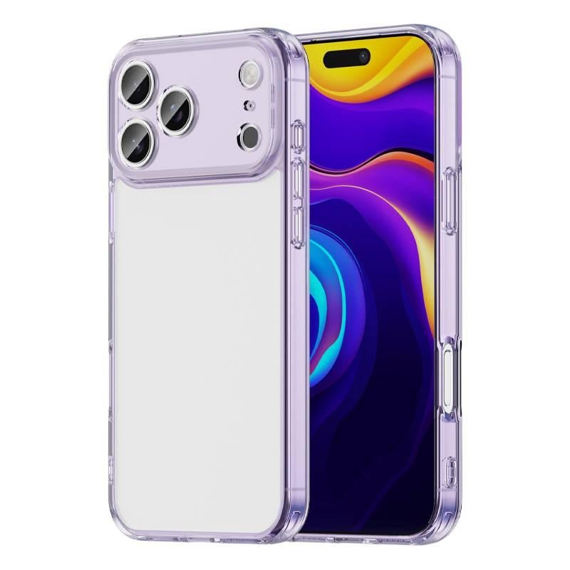 MS غطاء واقي بسيليكون لـ iPhone 16 / 16 Plus / 16 Pro / 16 Pro Max مع مقاوم للصدمات وحماية من السقوط مع مقاوم للصدمات مع مقاوم لبصمات الأصابع مع مقاوم للخدش باللون بنفسجي من السيليكو. - Image 1