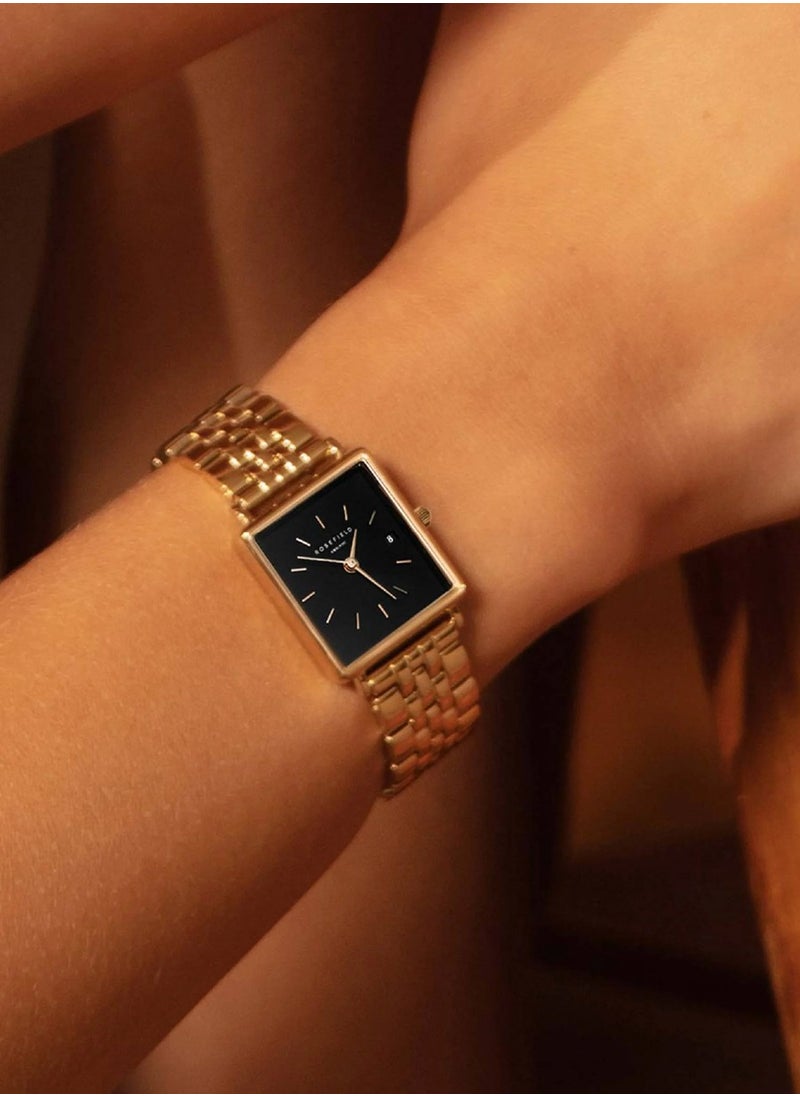 RoseField ROSEFIELD The Boxy XS Gold Stainless Steel Bracelet QMBG-Q025  - Image 4