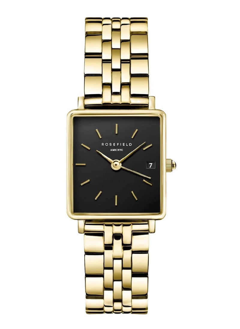 RoseField ROSEFIELD The Boxy XS Gold Stainless Steel Bracelet QMBG-Q025  - Image 1