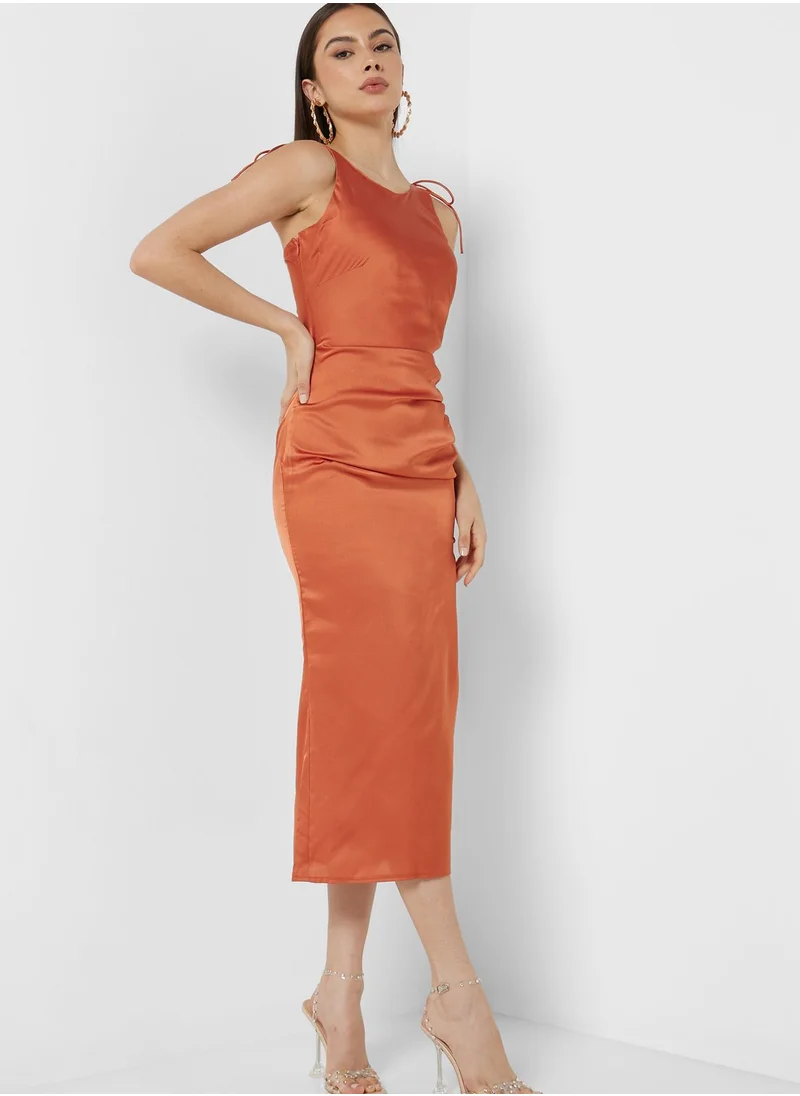PUBLIC DESIRE Strappy Tie Detail Dress