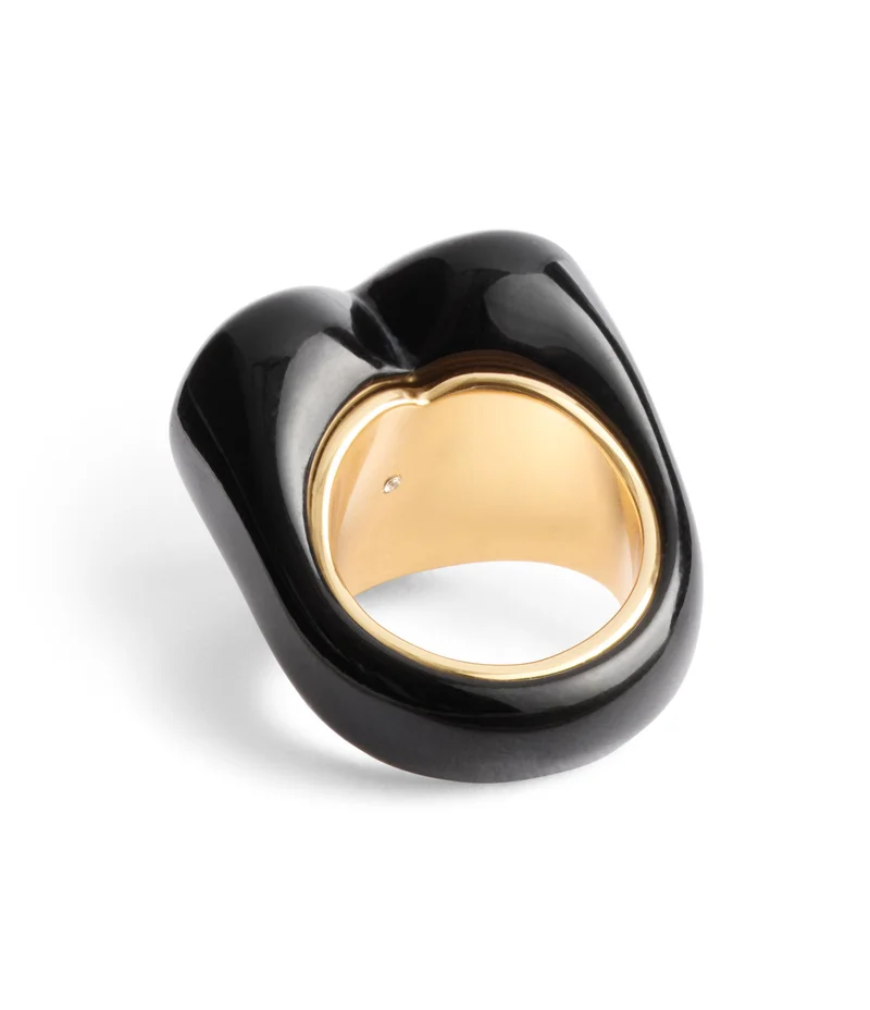 COACH Vintage Charms Signature Heart Cocktail Ring
