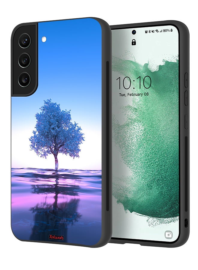 Tolwak Samsung Galaxy S21 Plus 5G Protective Case Cover Tree Neon Body Of Water Reflection Digital Art - Image 1