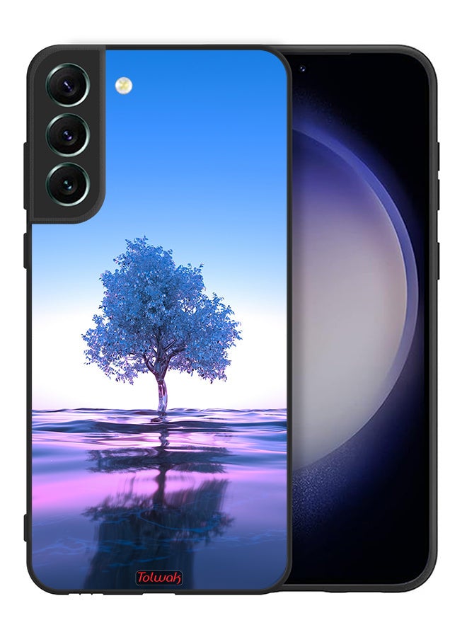 Tolwak Samsung Galaxy S21 Plus 5G Protective Case Cover Tree Neon Body Of Water Reflection Digital Art - Image 2
