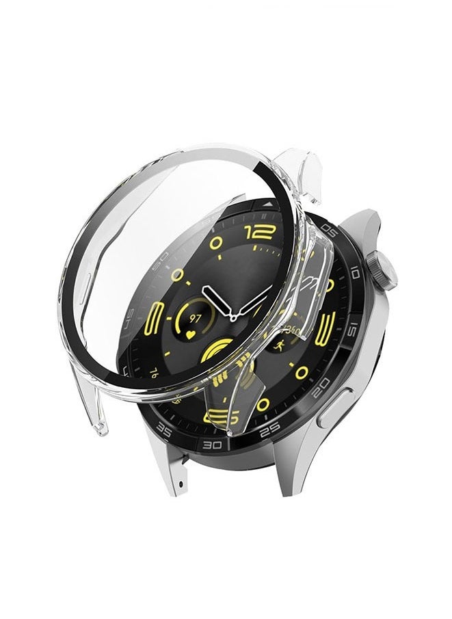 Muyixin متوافق مع ساعة Huawei Watch GT4 مقاس 46 ملم وغطاء إطاري شفاف رفيع من مادة TPU الواقية من الصدمات  - Image 1
