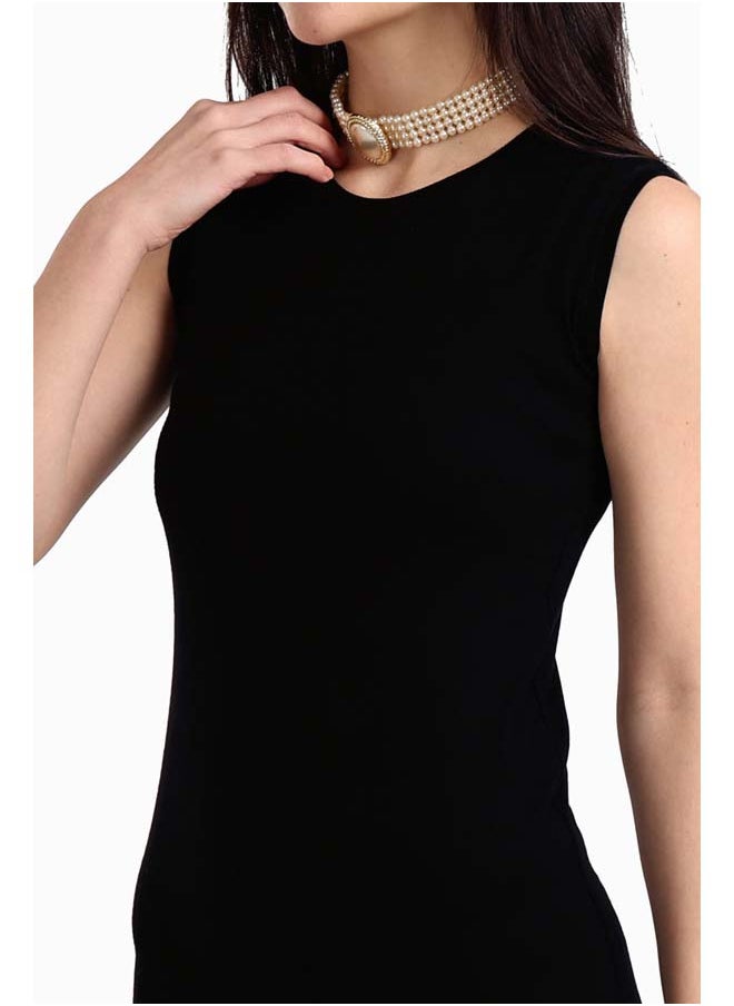 Carina - Sleeveless Dress with Back Slit - Image 1