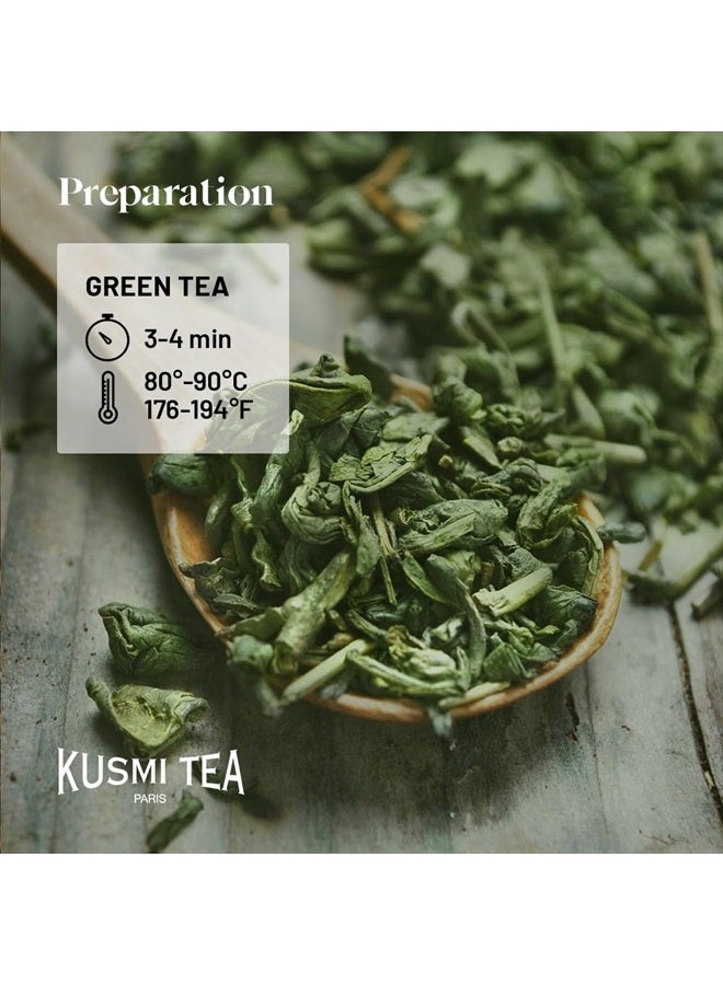 KUSMI TEA شاي كوسمي - بي بي ديتوكس - شاي ديتوكس الأيقوني - شاي عضوي - مزيج من الشاي الأخضر، الماتيه والجريب فروت - شاي يربا ماتي بنكهة عضوية - شاي أوراقLoose - علبة معدنية 3.5 أونصة - كمية تكفي حوالي 50 كوب - Image 3