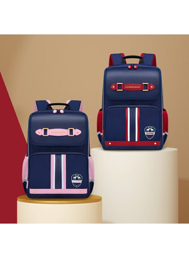 Ninth Castle The Ninth Castle Schoolbag For Primary School Girls, Spine-protecting Children's Backpack For Grades 1-3 British Style Boys' Lightweight Double Shoulder Bag - Image 5