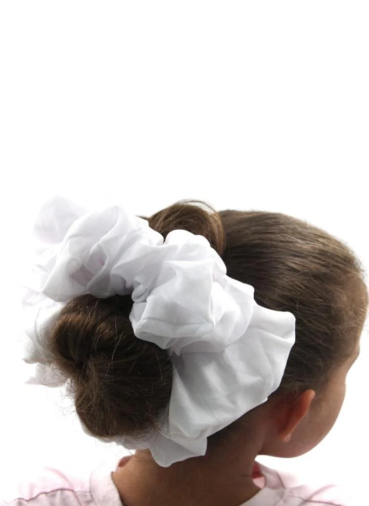 دىدانيالا D'Daniela - Elastic Volumizing Hijab Scrunchie Tie Bun - White