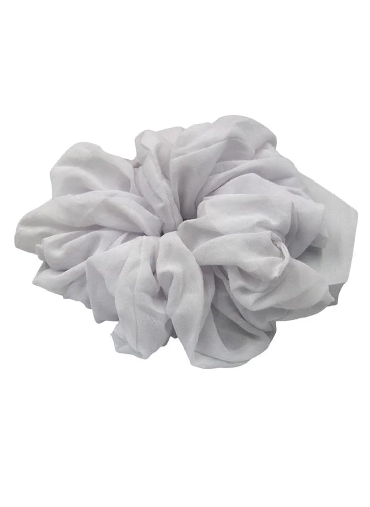 دىدانيالا D'Daniela - Elastic Volumizing Hijab Scrunchie Tie Bun - White