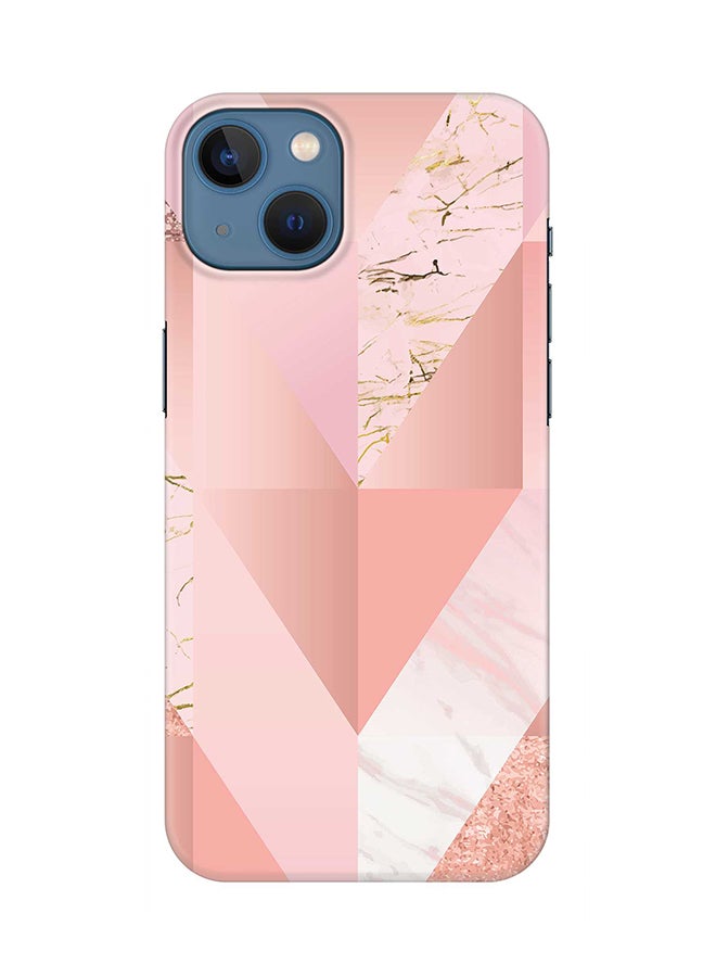 Stylizedd Case for iPhone 15 Slim Snap Classic Series Mobile Cover Hard PC Shield Matte Finish Phone CasePrint - Marble Pink Vintage - Image 1