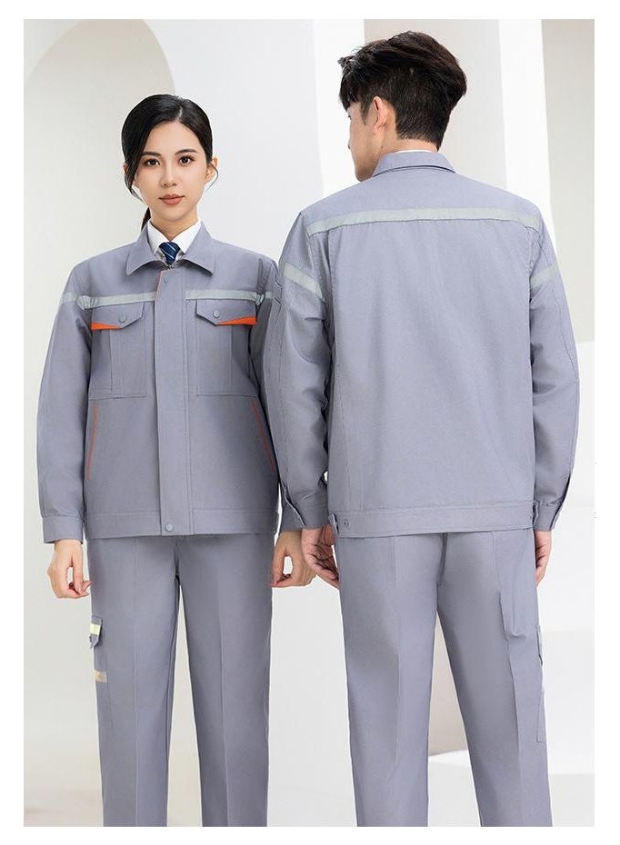 NIBEMINENT Men's Work Uniform Set Long Sleeve Wear Resistant Spring Autumn Auto Repair Mechanical Electrician Labor Protection Suit - Image 2