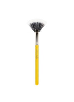 Bdellium Tools Bdellium Tools Professional Makeup Brush - Studio Series 925 Duo Fiber Fan - With Soft Synthetic Fibers, For Blending (Yellow, 1pc) 