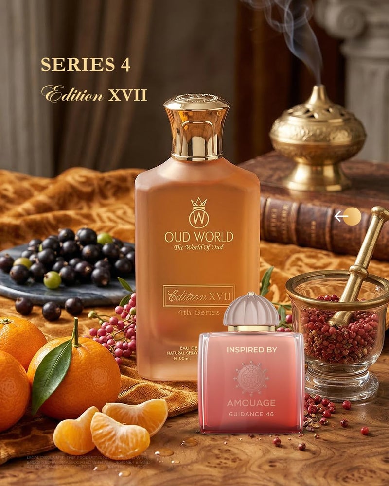 OUD WORLD Editions 17 Golden Terracotta Unisex Eau de Parfum | Smooth Fruity Woody Scent with Pear, Hazelnut, Osmanthus & Sandalwood | Long Lasting Fragrance 100ml - Image 2