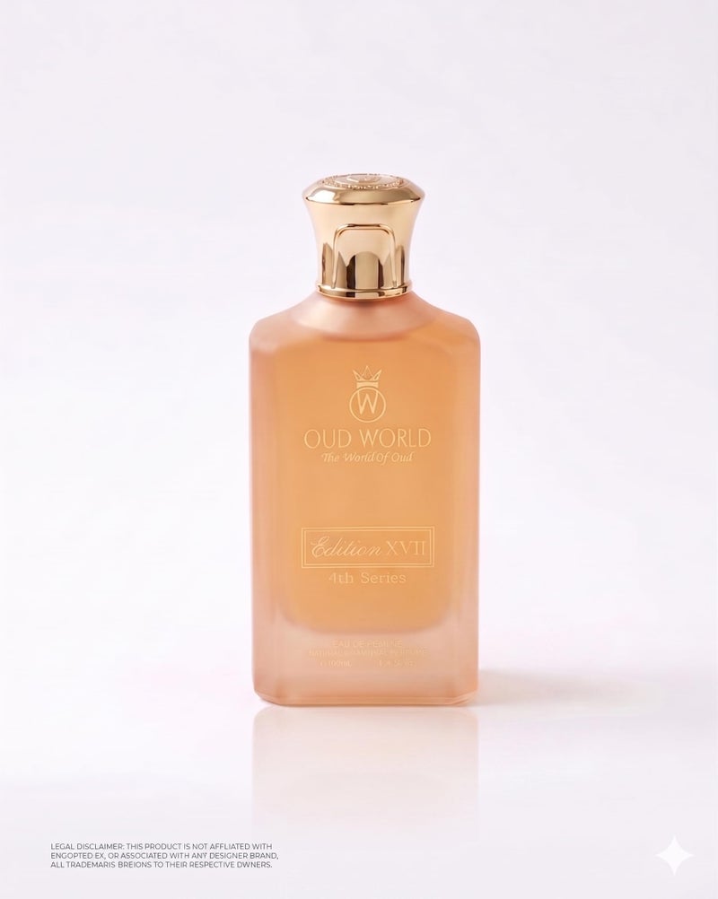OUD WORLD Editions 17 Golden Terracotta Unisex Eau de Parfum | Smooth Fruity Woody Scent with Pear, Hazelnut, Osmanthus & Sandalwood | Long Lasting Fragrance 100ml - Image 1