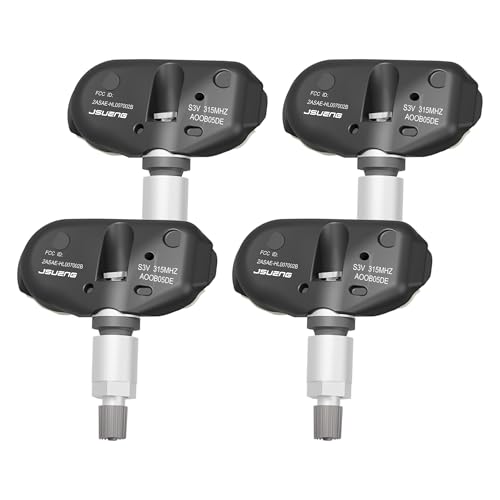 Jsueng مجموعة Jsueng من 4 حساسات TPMS، 315 ميجاهرتز لنظام مراقبة ضغط الإطارات لسيارات أكورا MDX RL TL، هوندا بايلوت أوديسي تورينغ ريدجلاين RT بديل 06421S3VA04 06421S9VA03 - Image 1