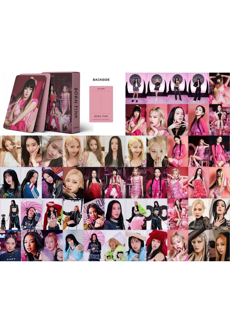 EHOME 55Pcs Blackpink Born Pink New Album Photo Lomo Cards  - Image 2