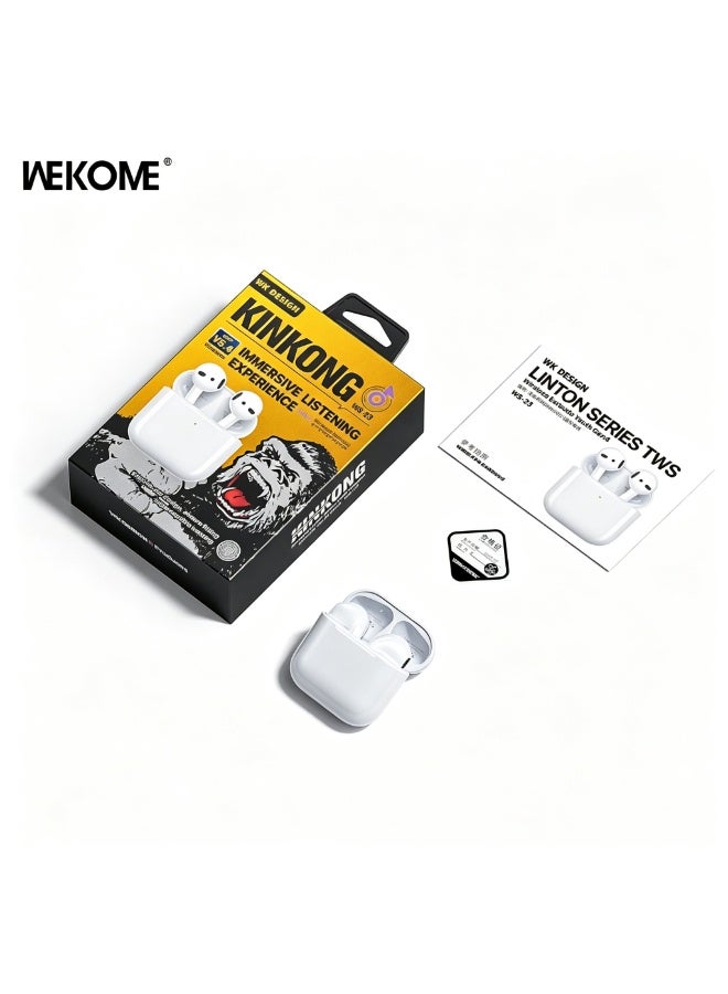WEKOME TWS True Wireless Earbuds, Bluetooth 5.4 Semi‑In‑Ear Headphones, Tuned Sound Quality Stable Connection Comfort Zero‑Pressure Earphones for Daily Use - Image 4