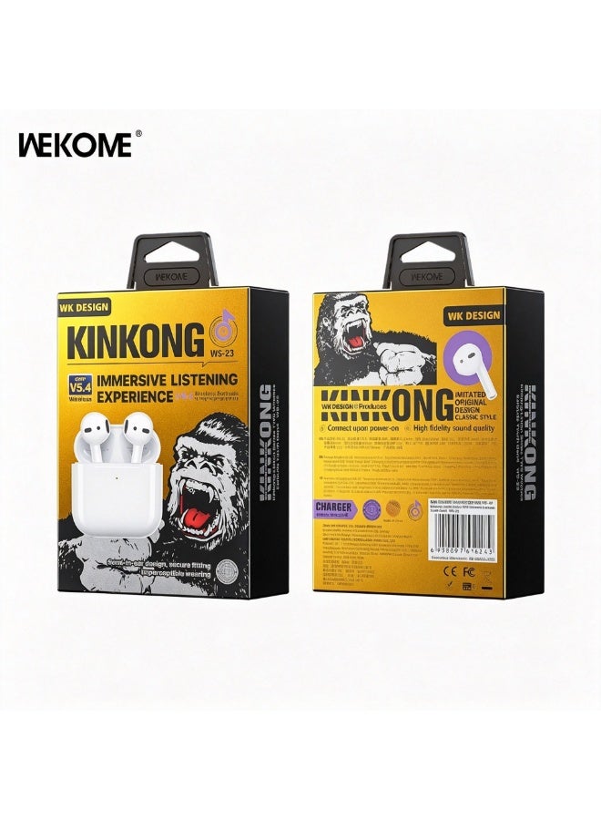 WEKOME TWS True Wireless Earbuds, Bluetooth 5.4 Semi‑In‑Ear Headphones, Tuned Sound Quality Stable Connection Comfort Zero‑Pressure Earphones for Daily Use - Image 5