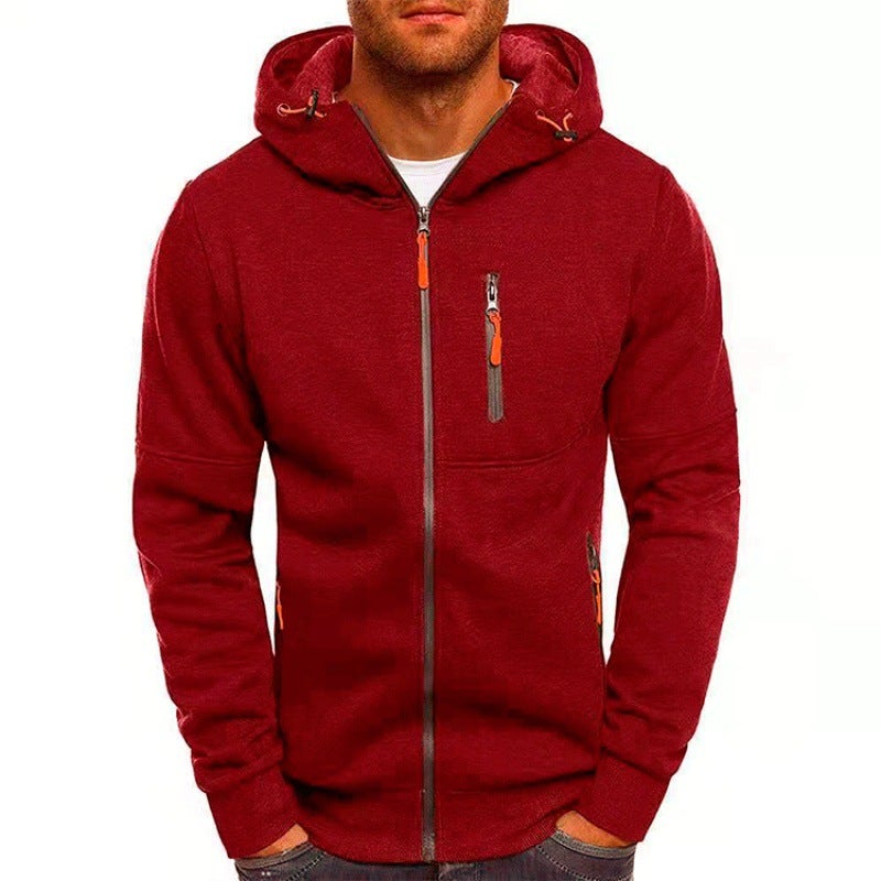 Outdoor Casual Hoodie Sale Fleece-Lined Autumn Jacket Sweater Fashion Long Sleeve Zipper Running Jacket - Image 1
