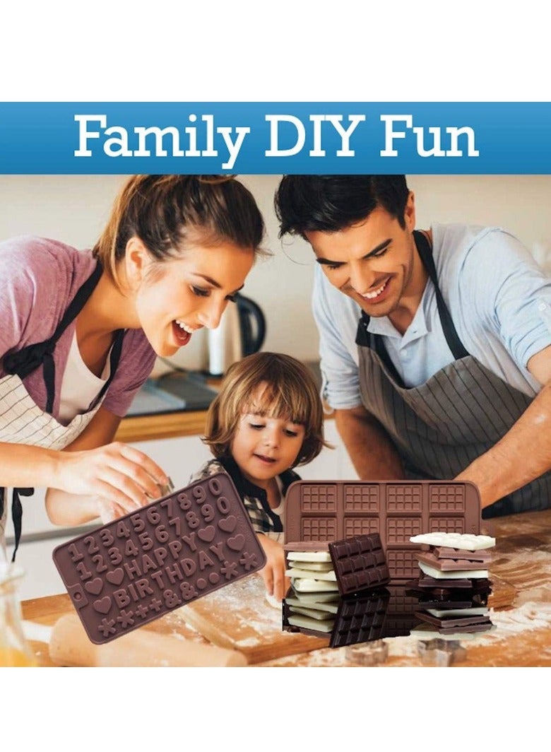 6 pcs Silicone Chocolate Molds,Flower Mold Candy Mold Jelly Mould Non-Stick Kitchen Baking Pans Ice Cube Trays for Party Festival - Image 2