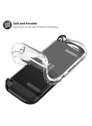Protective Case for Nintendo Switch 2, Clear Cover Protector Switch 2 Accessories, Anti-Scratch, Shock-Absorption, Ergonomic Grip Design, Easy to Install -Clear - view 5