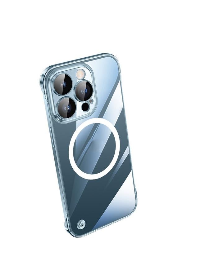 S-TOP Case For iPhone 13 Pro Max Electroplating Frameless Magsafe Magnetic PC Phone Case - Image 1