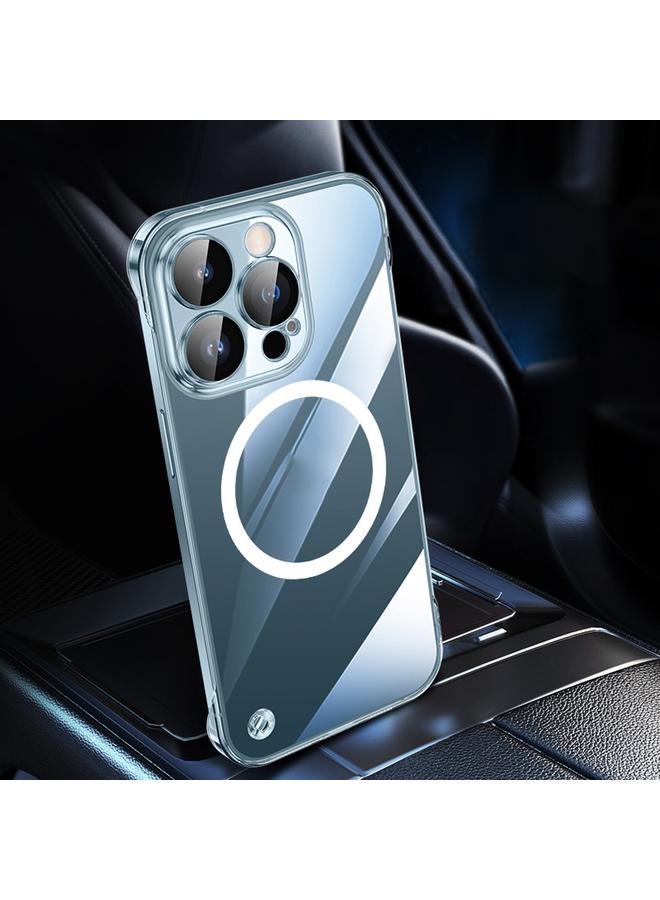 S-TOP Case For iPhone 13 Pro Max Electroplating Frameless Magsafe Magnetic PC Phone Case - Image 2