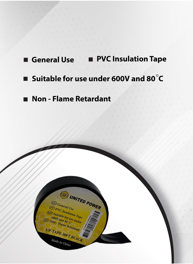 UNITED POWER PVC Electrical Tape - Black  - Image 2