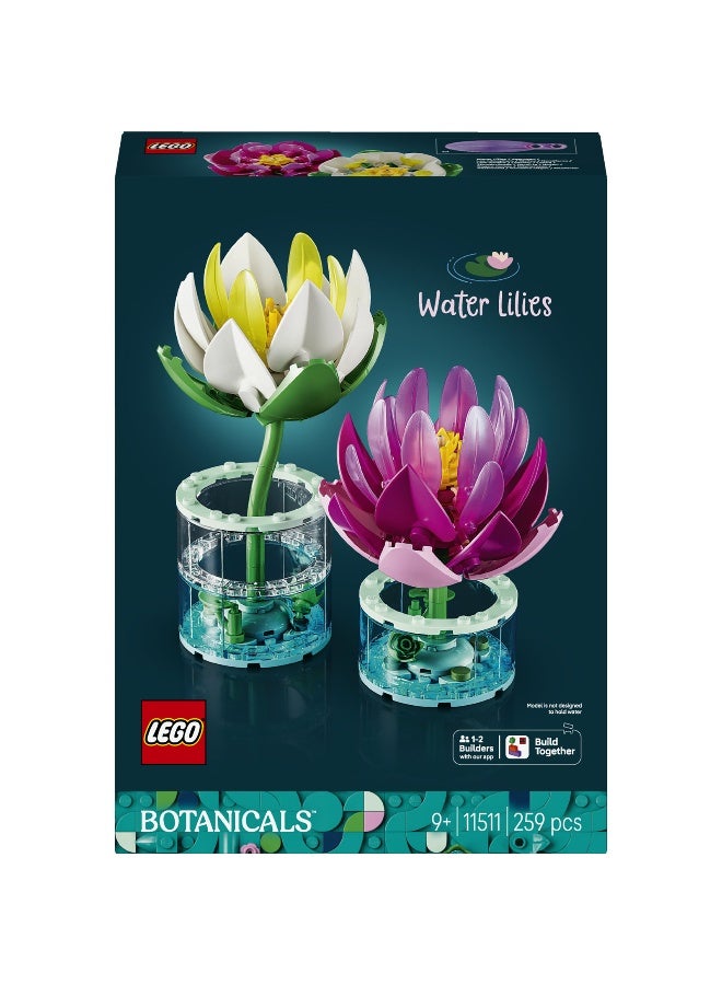 LEGO Botanicals Water Lilies Flower 11511 Building Toy Set (171 Pieces) - Image 2